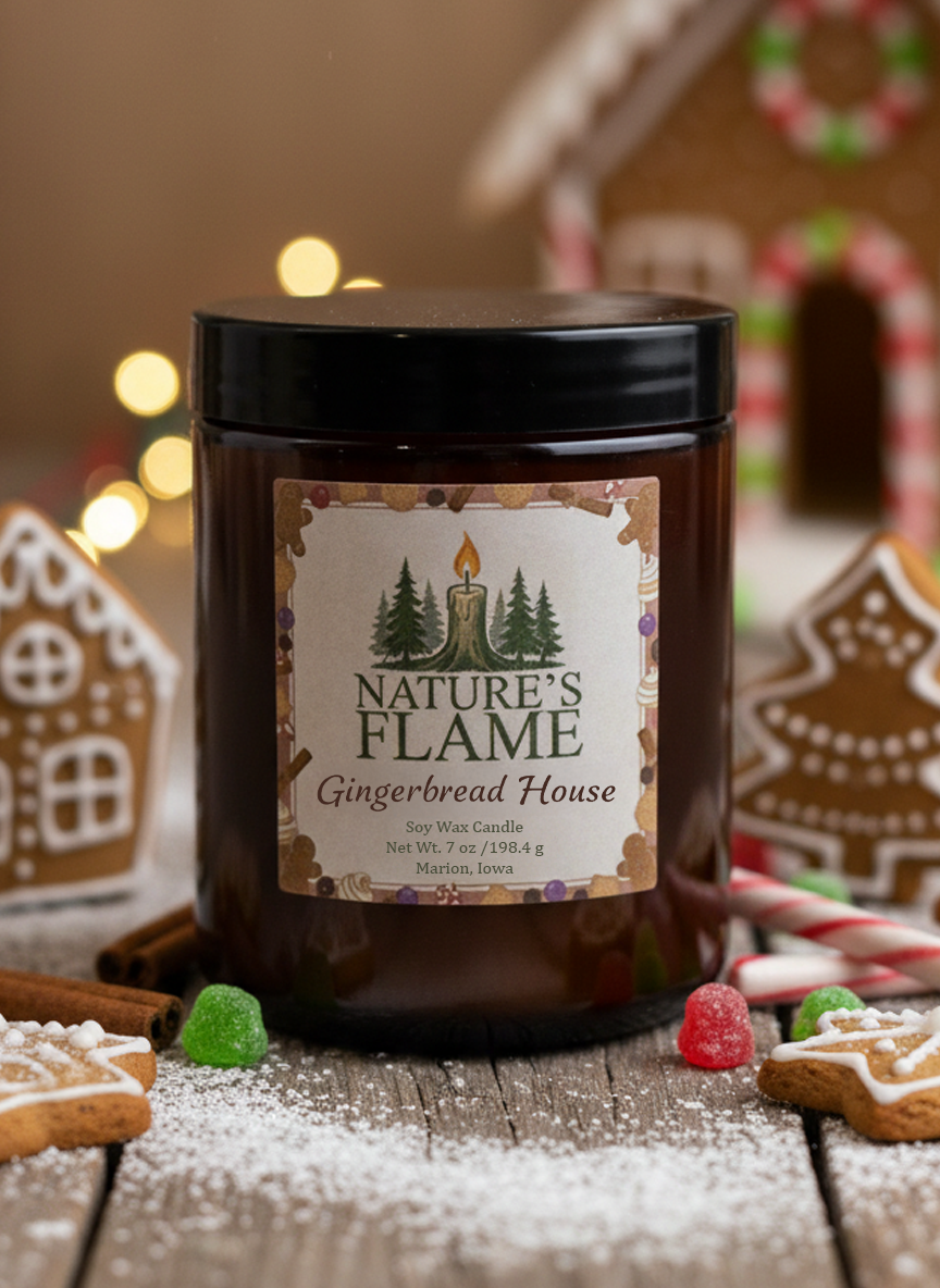 Gingerbread House 7 oz. Soy Wax Candle