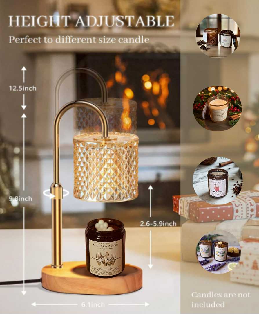 Candle Lamp Warmer with Timer | Adjustable & Dimmable (2 Styles) - Nature's Flame
