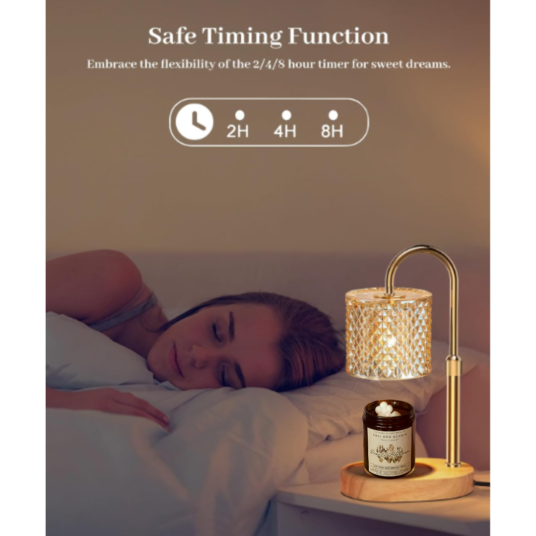 Candle Lamp Warmer with Timer | Adjustable & Dimmable (2 Styles) - Nature's Flame